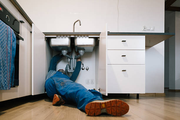 Professional Drain Cleaning technician working in Edward, NC